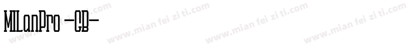 MILanPro -GB字体转换